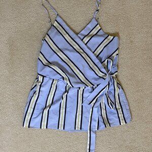 Banana Republic striped wrap tank